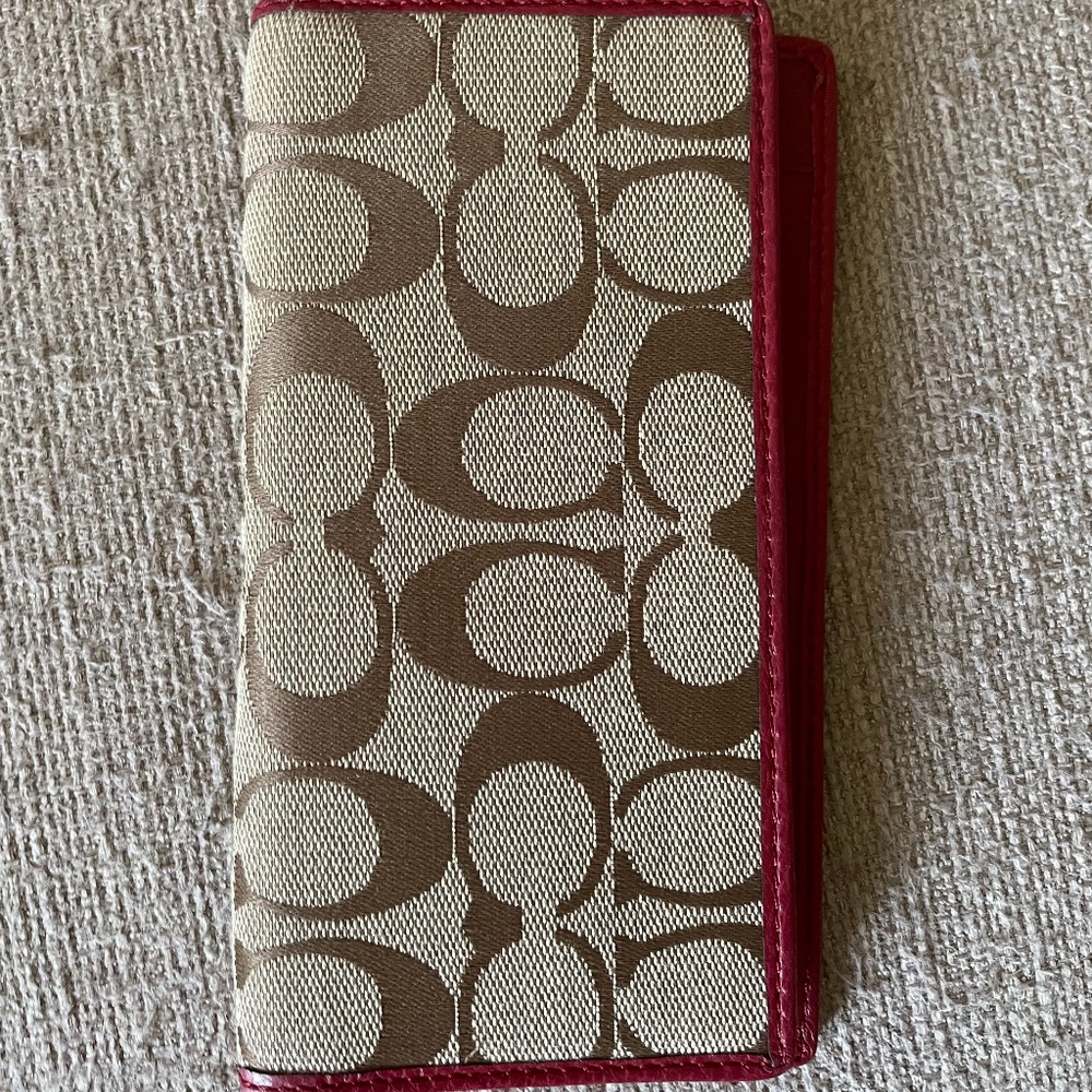 Coach Checkbook/Money Holder